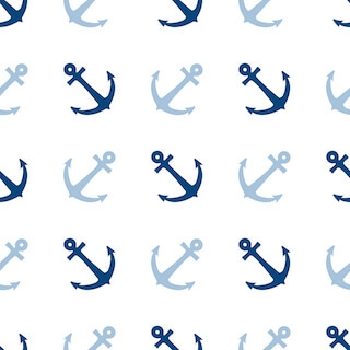 Diagonal Blue Anchors 
