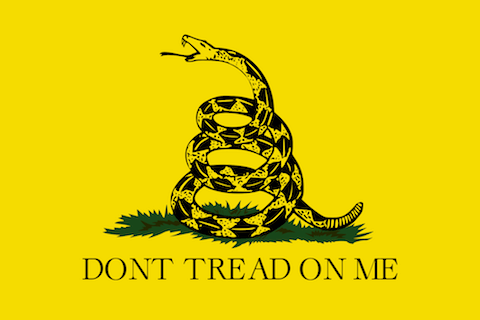 Don't Tread On Me Yellow Flag