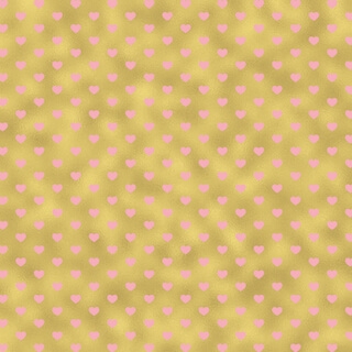 Gold Medium Hearts