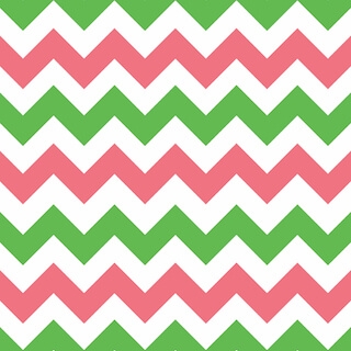 Green and Pink Chevron