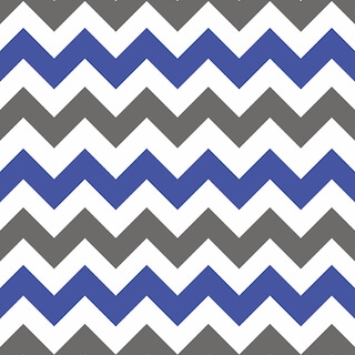 Grey White And Blue Chevron