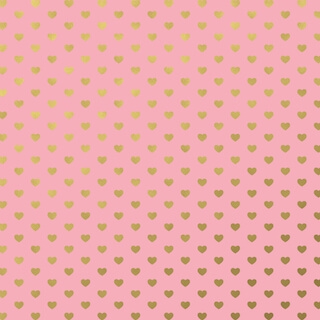 Light Pink Gold Hearts