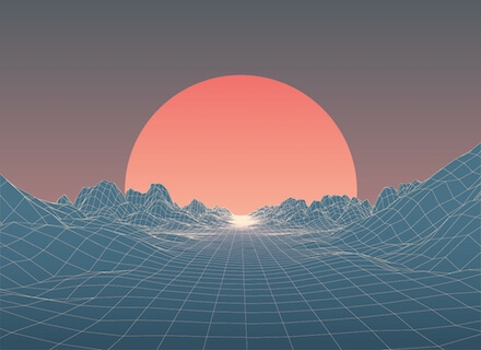 Retro Red Planet
