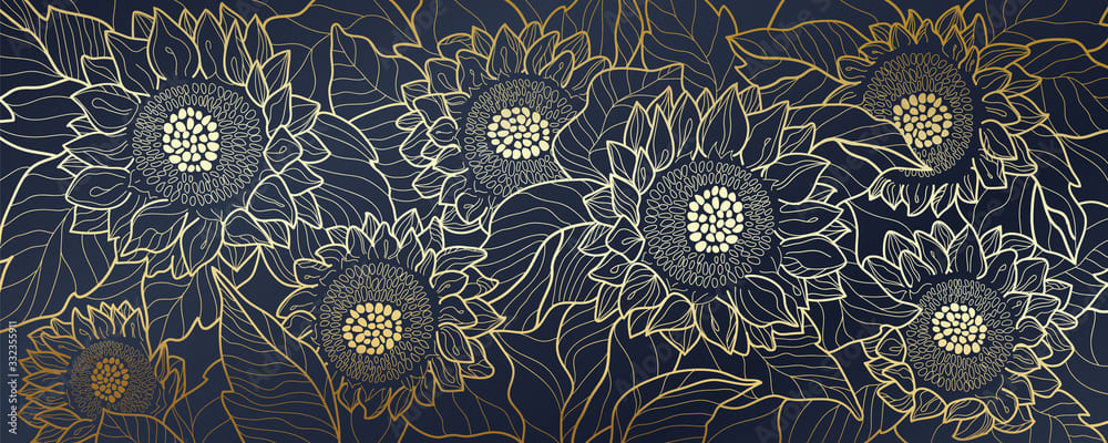 Etched Sunflowers