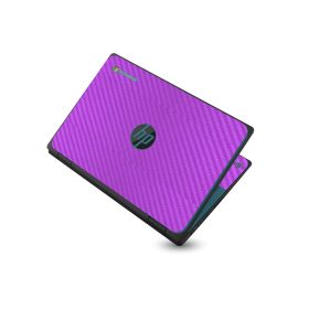 HP Chromebook X360 11 G3 EE PURPLE CARBON FIBER Laptop Skin