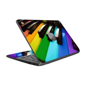 HP Chromebook 11 V010NR COLORFUL PIANO Laptop Skin