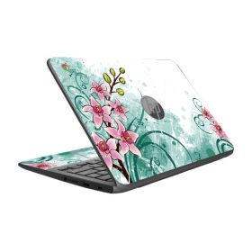 HP Chromebook 11 V010NR PINK LILY WATERCOLOR Laptop Skin