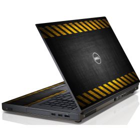 BLACK CAUTION BORDER Dell Precision M4800 Laptop Skin