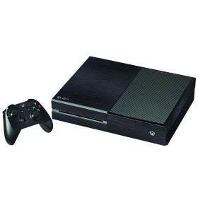 BLACK LEATHER XBOX ONE GAME CONSOLE SKIN