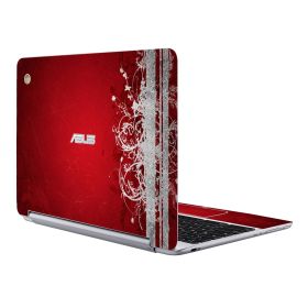 Asus Chromebook C100P RED GRUNGE Laptop Skin