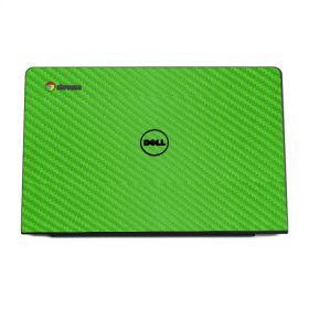 Dell Chromebook 11 CB1C13 GREEN CARBON FIBER Laptop Skin