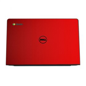 Dell Chromebook 11 CB1C13 RED CARBON FIBER Laptop Skin