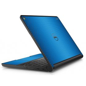 Dell Chromebook 11 3180 BLUE CARBON FIBER Laptop Skin