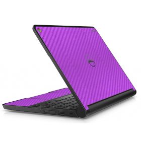 Dell Chromebook 11 3189 PURPLE CARBON FIBER Laptop Skin