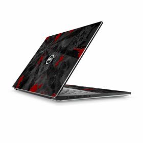 Dell XPS 15 7590 BLACK SKULLS RED Laptop Skin