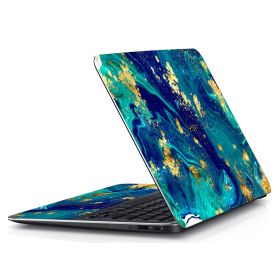 Dell XPS 13 (L322x) BLUE AND GOLD MARBLE Laptop Skin