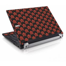 Black Flower Burst Dell E4200 Laptop Skin