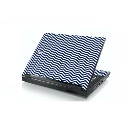 Blue Wavy Chevron Dell E5400 Laptop Skin