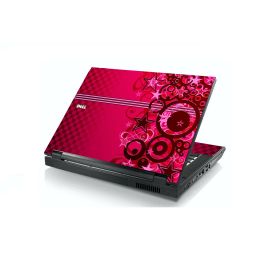 Pink Grunge Stars Dell E5400 Laptop Skin