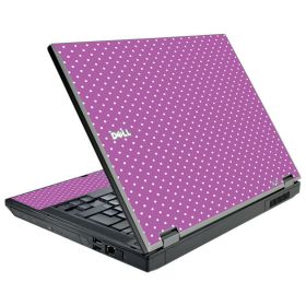 Purple Polka Dot Dell E5410 Laptop Skin