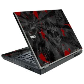 Black Skulls Red Dell E5500 Laptop Skin