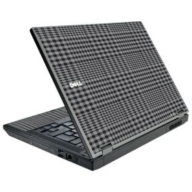 Darkest Grey Plaid Dell E5510 Laptop Skin