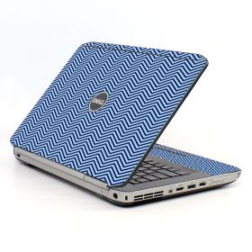 Blue On Blue Chevron Dell E5530 Laptop Skin