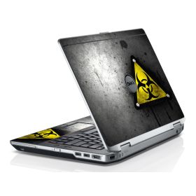 Black Caution Dell E6320 Laptop Skin