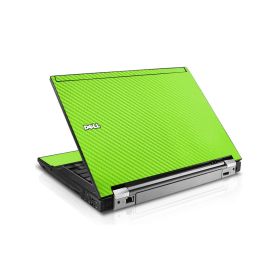 Green Carbon Fiber Dell E6400 Laptop Skin
