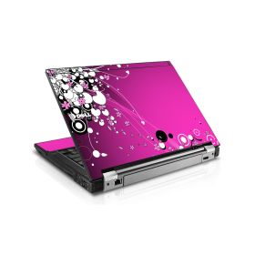 Pink Flowers Dell E6400 Laptop Skin