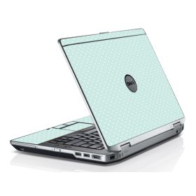 Light Blue Polka Dell E6420 Laptop Skin