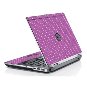 Purple Polka Dot Dell E6420 Laptop Skin