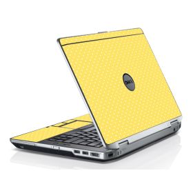 Yellow Polka Dot Dell E6430 Laptop Skin