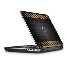 Black Caution Border Dell E6440 Laptop Skin