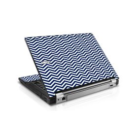Blue Wavy Chevron Dell E6500 Laptop Skin
