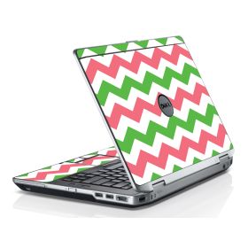 Green Pink Chevron Dell E6530 Laptop Skin