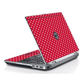 Red White Stars Dell E6530 Laptop Skin