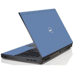 Blue On Blue Chevron Dell M4600 Laptop Skin