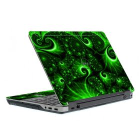 Dell Latitude E6540 GREEN SWIRLS Laptop Skin