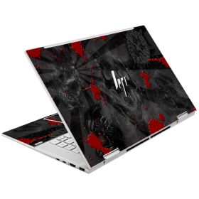 Envy X360 15 EW0013DX BLACK SKULLS RED Laptop Skin
