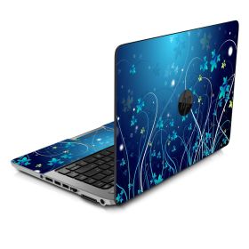 HP NoteBook 15- DA0053WM BLUE FLOWERS Laptop Skin