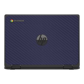 HP Chromebook X360 11 MK G3 EE BLUE CARBON FIBER Laptop Skin