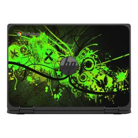 HP Chromebook X360 11 MK G3 EE GRAFFITI GREEN Laptop Skin