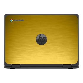HP Chromebook X360 11 MK G3 EE MTS GOLD Laptop Skin