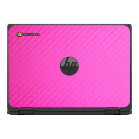 HP Chromebook X360 11 MK G3 EE PINK CARBON FIBER Laptop Skin