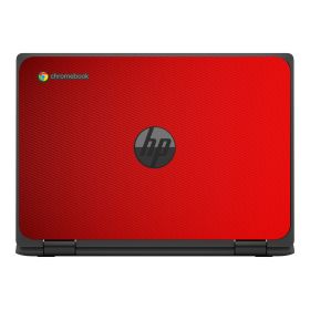 HP Chromebook X360 11 MK G3 EE RED CARBON FIBER Laptop Skin