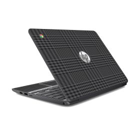 HP Chromebook 11 G3 BLACK PLAID Laptop Skin