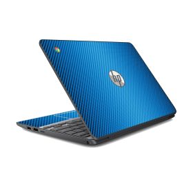 HP Chromebook 11 G3 BLUE CARBON FIBER Laptop Skin