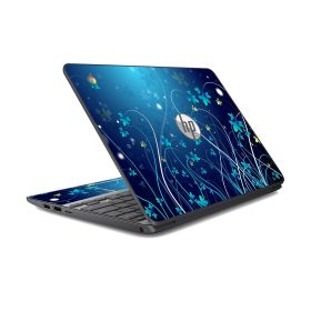HP Chromebook 11 G3 BLUE FLOWERS Laptop Skin