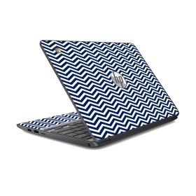 HP Chromebook 11 G3 BLUE WAVY CHEVRON Laptop Skin